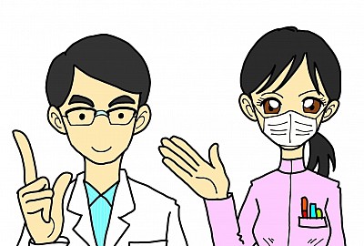 イラスト ドクター 看護師 病院 ナース お医者さん 人物画 健康診断