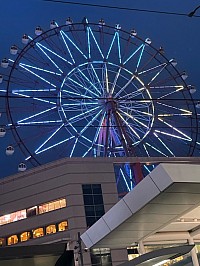 鹿児島中央駅 観覧車 アミュラン スマホ撮影 鹿児島のランドマーク