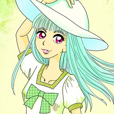 オリジナルイラスト pixiv 女の子イラスト 立ち絵 初夏 そよ風