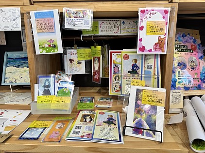 グッズ販売 お品書き イラスト ポストカード しおり 折り本